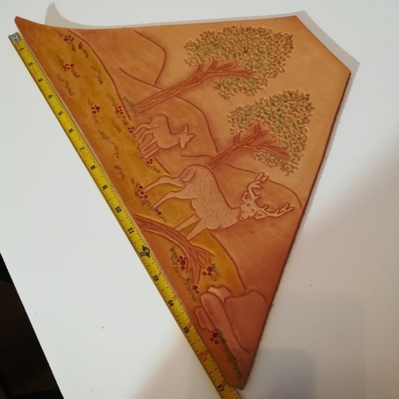 Tooled Leather Wall Art Decor - Picture 8 of 11